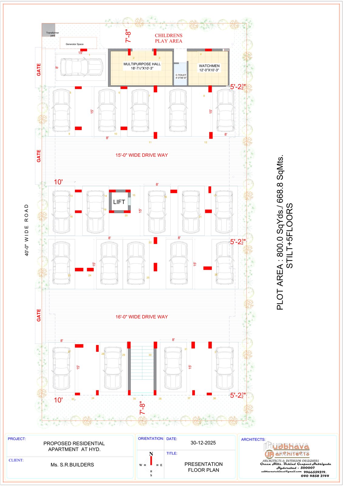 Parking layout