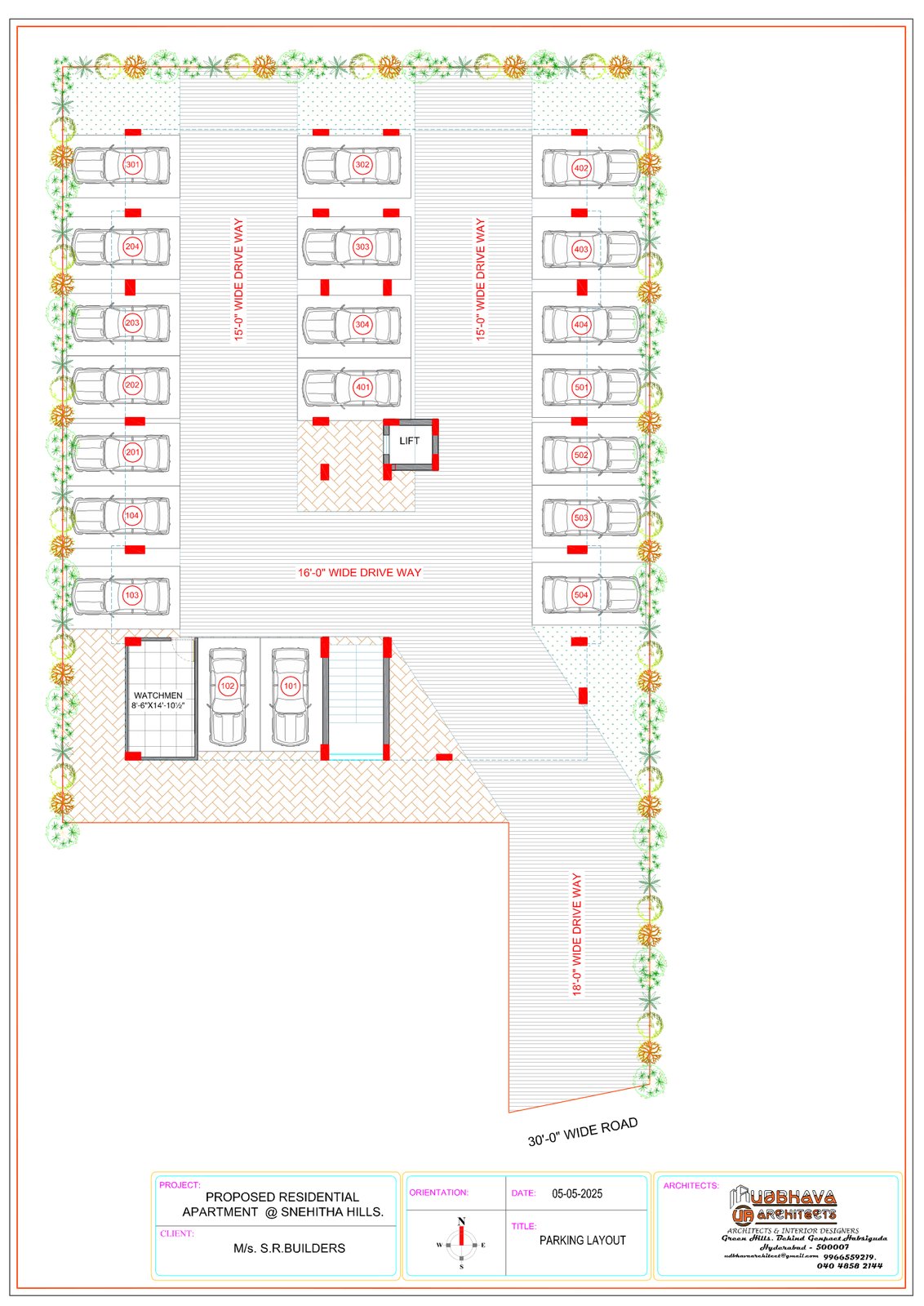 Parking layout
